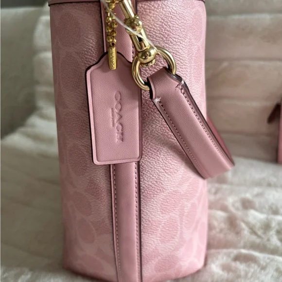 NWOT Coach Powder Pink City Bucket Bag and Medium Wallet Set - Picture 10 of 16